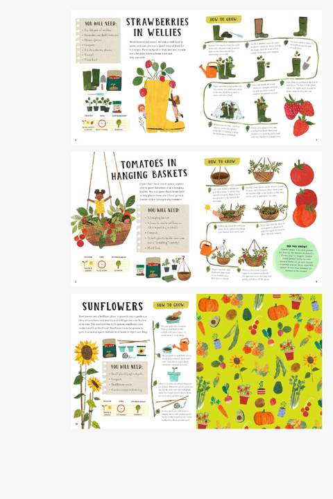 GROWING GREEN: A FIRST BOOK OF GARDENING by Daniela Sosa