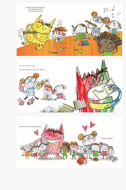 THE COLOUR MONSTER GOES TO SCHOOL by Anna Llenas
