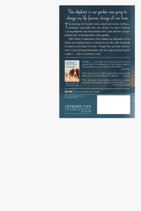 AN ELEPHANT IN THE GARDEN by Michael Morpurgo