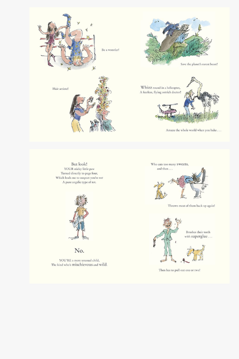 NEVER GROW UP by Roald Dahl