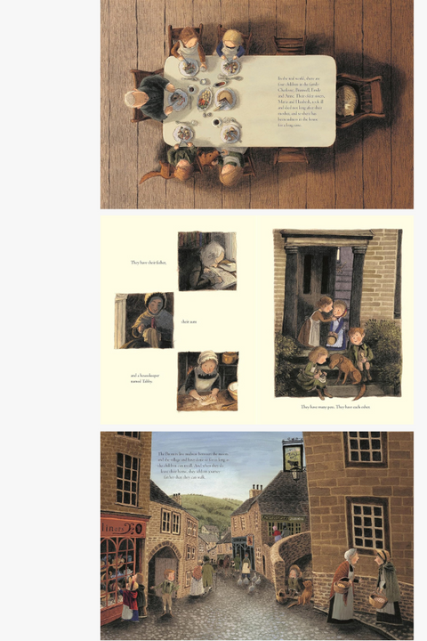 THE LITTLE BOOKS OF THE LITTLE BRONTËS by Sara O'Leary & Briony May Smith